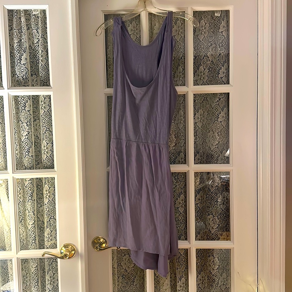 Soft Surroundings sleeveless dusky purple dress